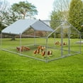 thumbnail image 1 of Dextrus Extra Large Metal Chicken Coop,Spacious Metal Walk-in Chicken Coop,Secure Poultry Enclosure with Waterproof Cover for Outdoor Farming - 2 Cages, 1 of 6
