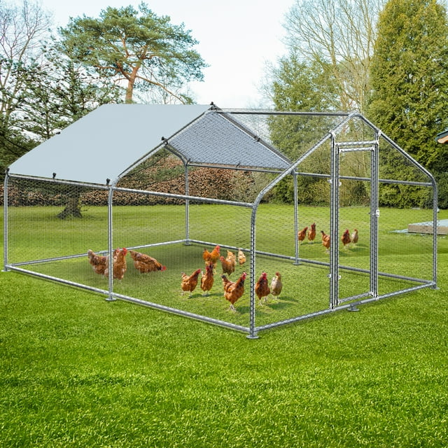 Dextrus Predator Proof Extra Large Metal Chicken Coop with Waterproof