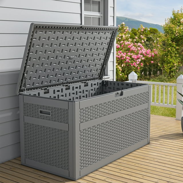 Dextrus 230 Gallon Outdoor Storage Deck Box, ExtraLarge Yard Container