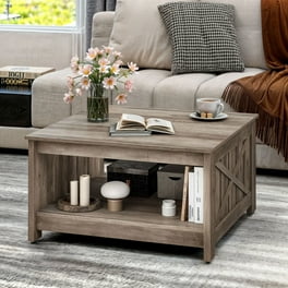 3-Piece Modern Coffee Table Set With USB Charging Fluted