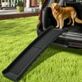 thumbnail image 1 of Dextrus Folding Dog Ramp for Easy Pet Access with Anti-Slip Tape,61 in Portable & Reliable Pet Ramp for Large Dogs with Safe Raised Sides Stairs Step for SUV Truck,150lbs Load Capacity, 1 of 6