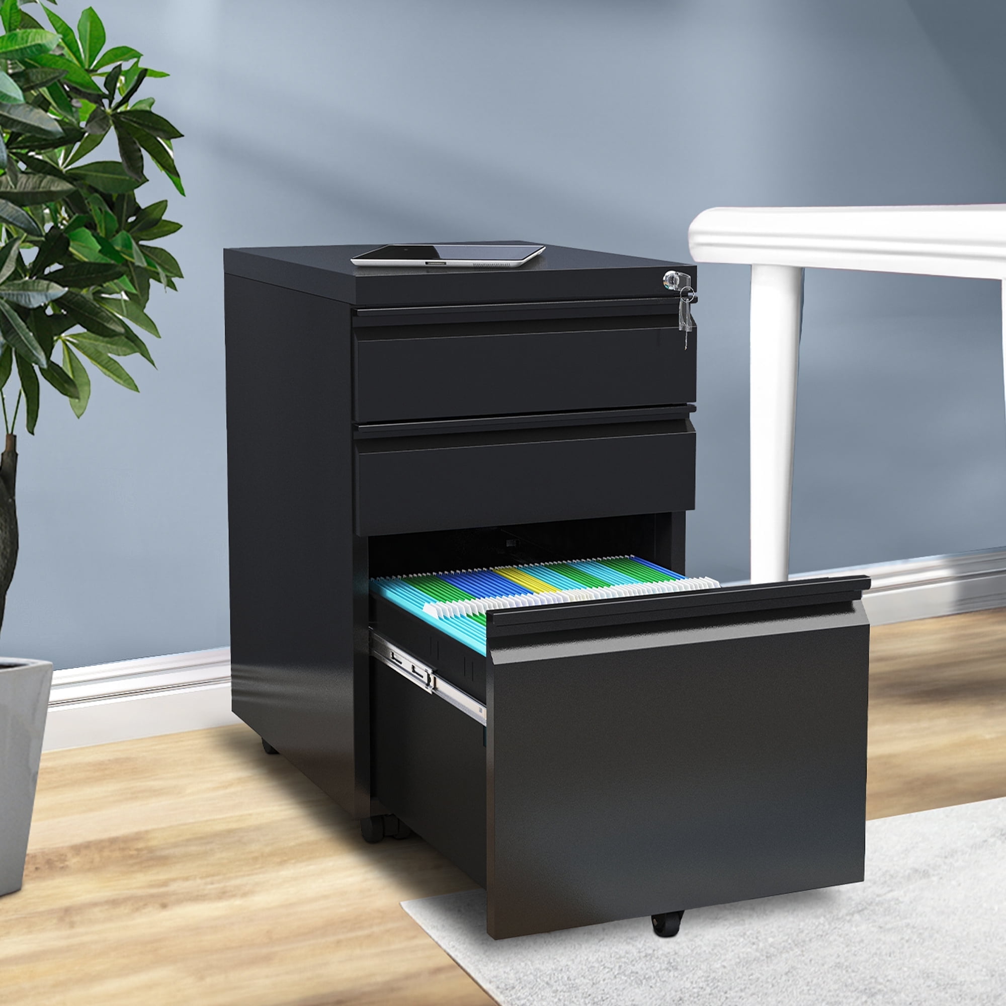 3 drawer lockable filing cabinet discount