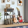 thumbnail image 1 of Dextrus Guitar Stand 4 Holder, Storage Drawer and Power Strip, Adjustable Multiple Guitar Stands Floor With Amp Accessories Rack, 1 of 5