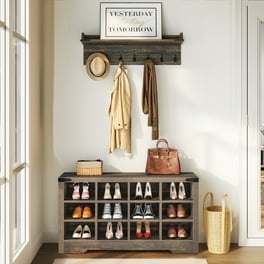 Castle Place Modern Hall Tree with Storage White Walmart