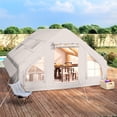 thumbnail image 1 of Dextrus Easy Setup 4 Season Waterproof Windproof Outdoor Blow Up Glamping Tent with Pump, Suitable for 2-6 people, 1 of 10