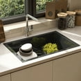 thumbnail image 1 of Dextrus Black Stainless Steel 23 x 18 x 9 Inch Single Bowl Undermount Sink, 1 of 10