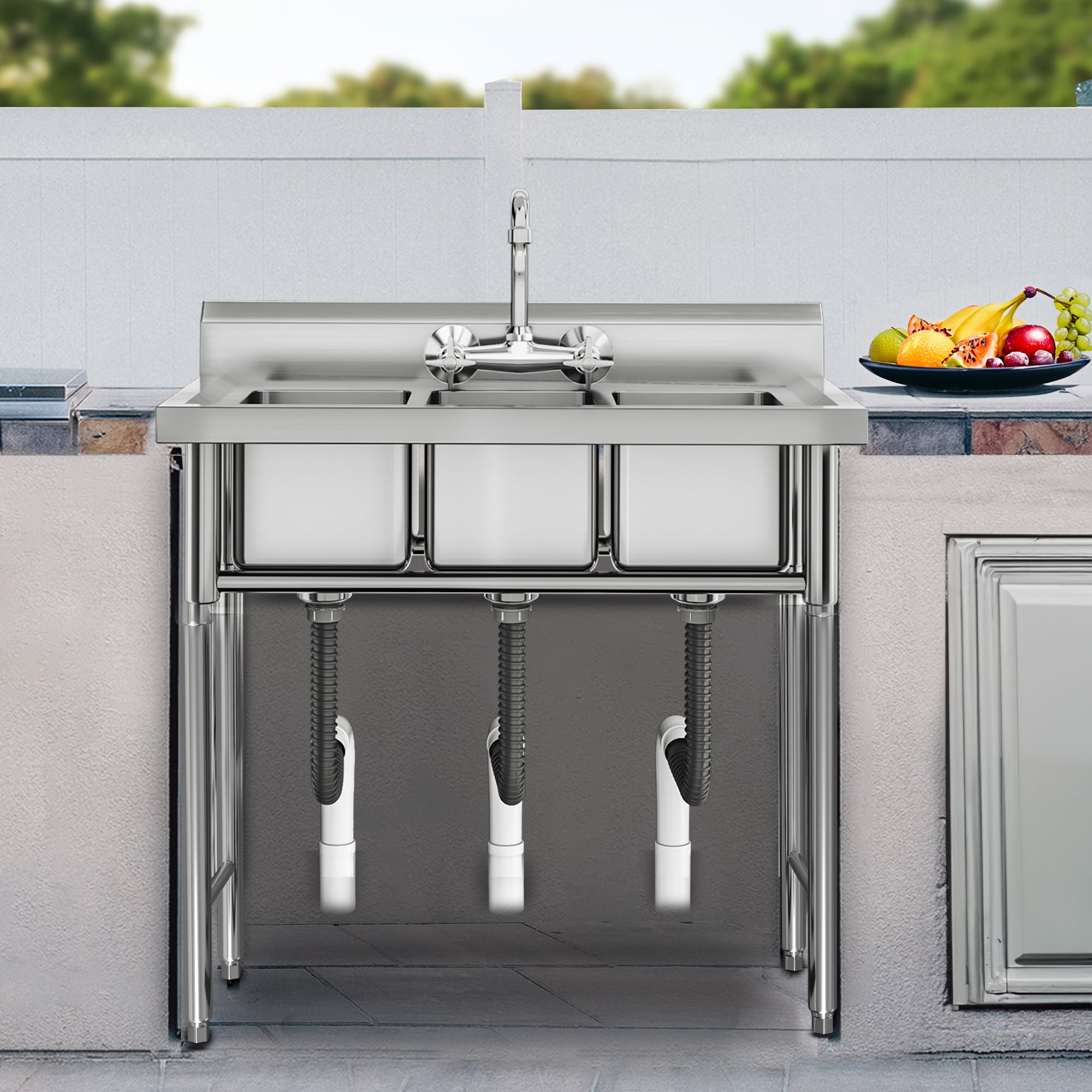 Dextrus Stainless Steel Kitchen Single Bowl Commercial Sink Dextrus Stainless Steel Kitchen Single Bowl Commercial Sink