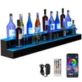 thumbnail image 1 of Dextrus LED Lighted Liquor Bottle Display Shelves 2-Step 60-inch, Bar Liquor Alcohol Wine Holder Display Shelf for Home Counter Party with Remote & App Control, 1 of 8