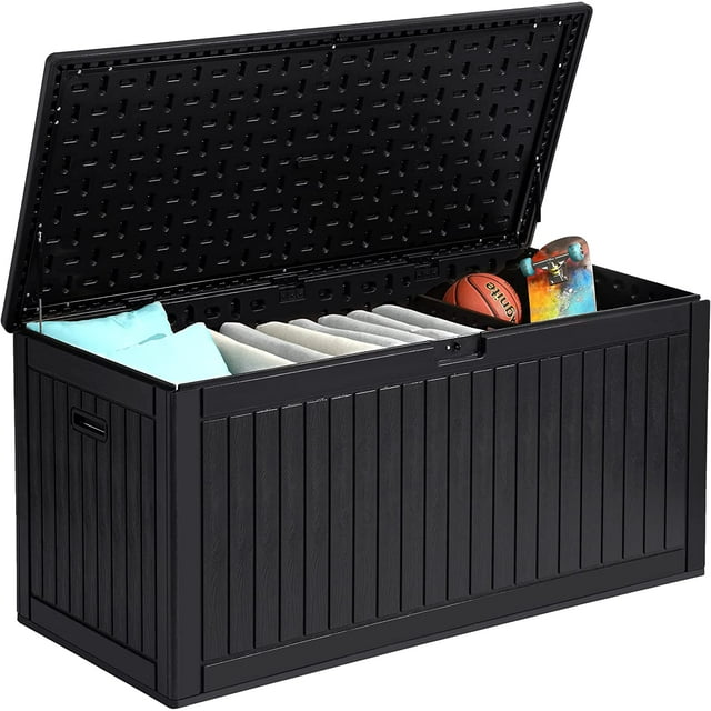 Dextrus Large Outdoor Deck Box Spacious, Durable, and Convenient 260