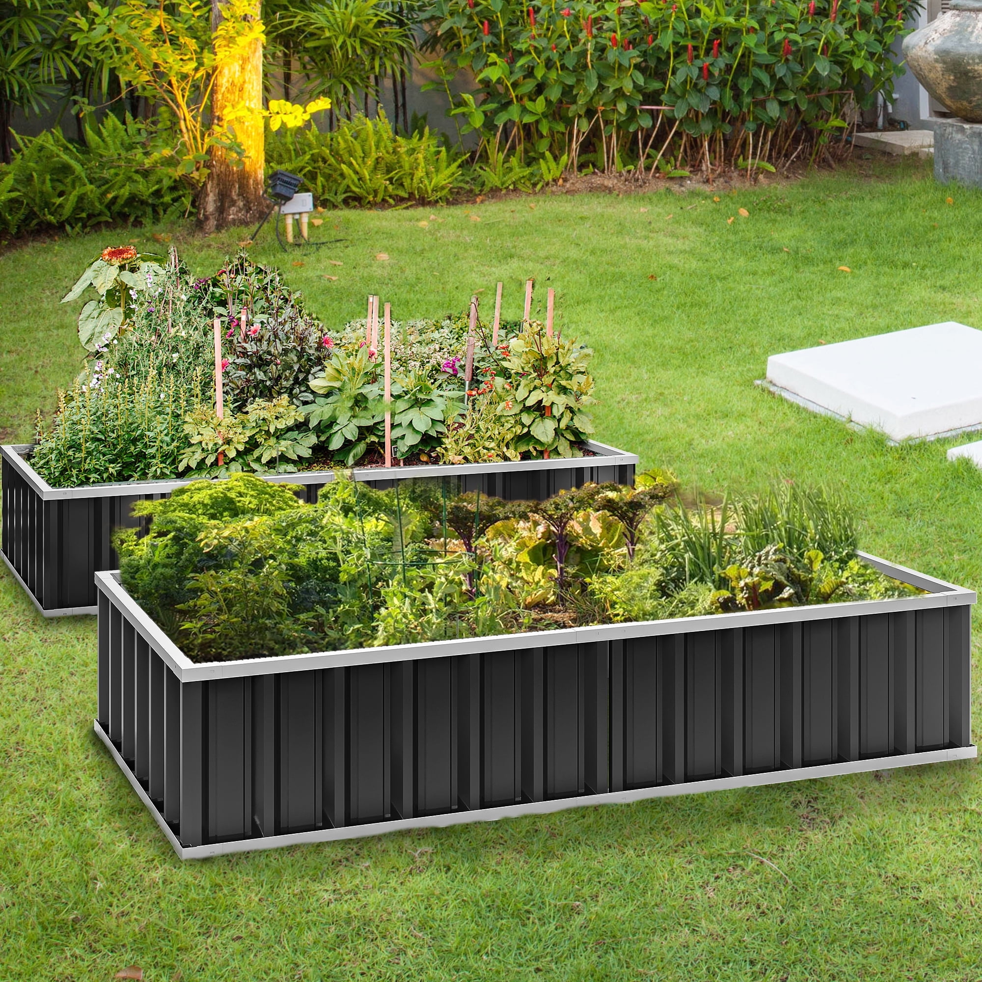 dextrus-large-raised-garden-bed-outdoor-patio-planter-box-with-gloves