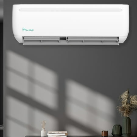 Dextrus Mini Split Air Conditioner Heat Pump System, 12000 BTU for Rooms Up to 750 Sq. Ft, AC System with Remote Control, Wi-Fi Enabled, and Installation Kit, White