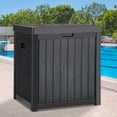 thumbnail image 1 of Dextrus Outdoor 51 Gallon Resin Deck Box, Black, 1 of 5