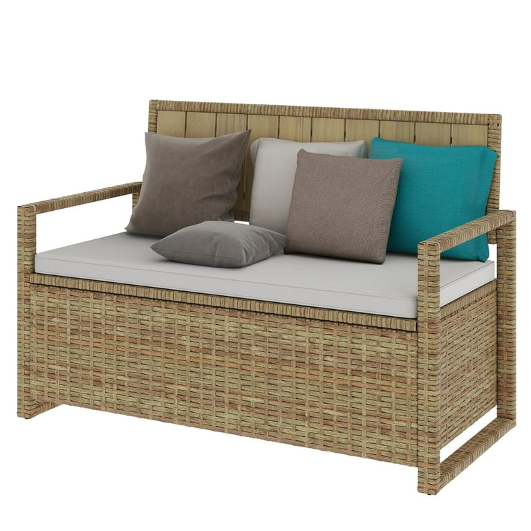 All weather storage bench discount