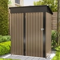 Dextrus Outdoor Storage Shed 5 x 3 FT,Metal Tool Sheds Storage House