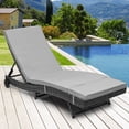 thumbnail image 1 of Dextrus Patio Chaise Lounge Chair Outdoor PE Rattan Pool Lounge Chair with Adjustable Backrest and Removable Cushion & Wheels for Poolside Deck Balcony Lawn, 1 of 5