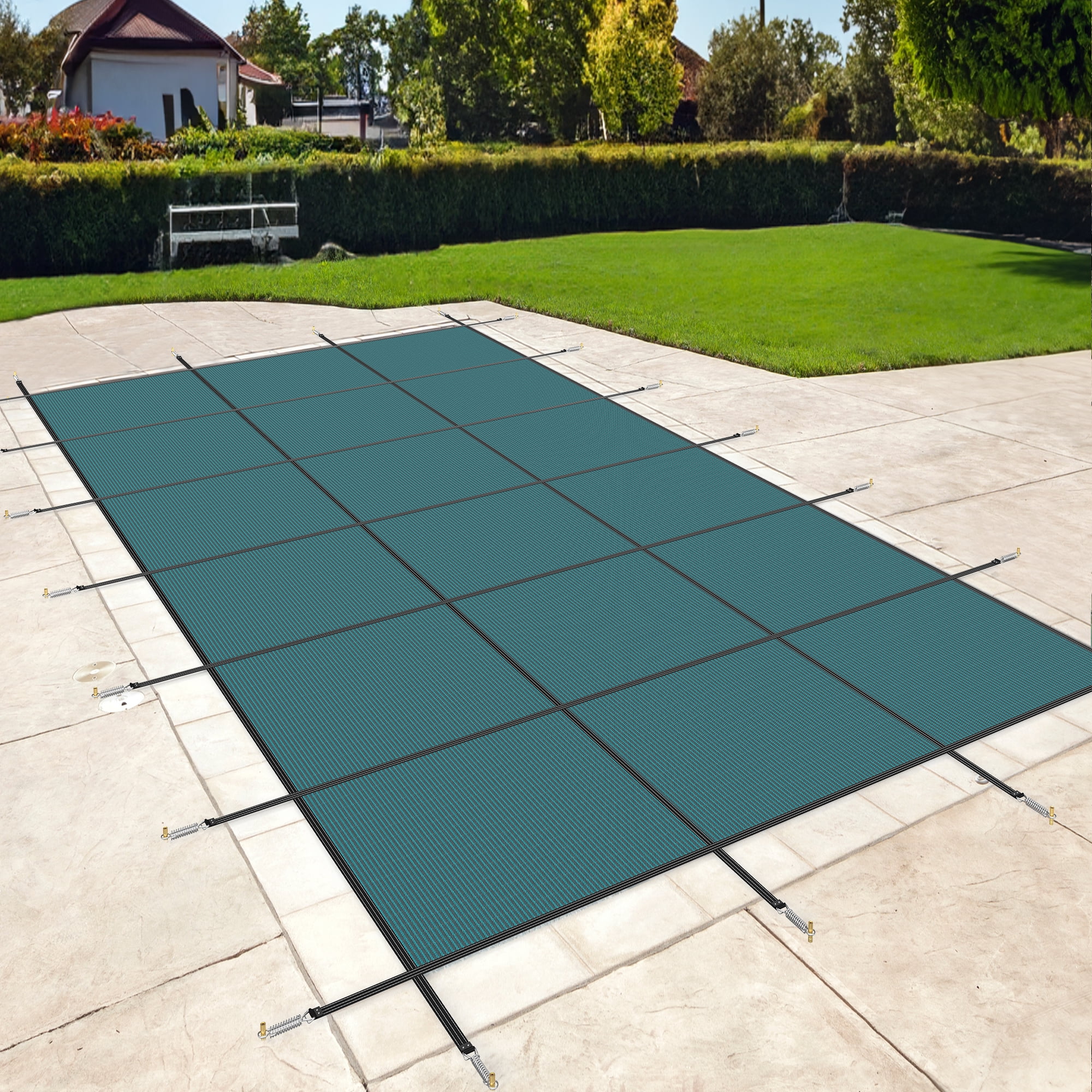 Dextrus 20x40 ft Pool Safety Cover, Winter Mesh, Triple Stitched ...