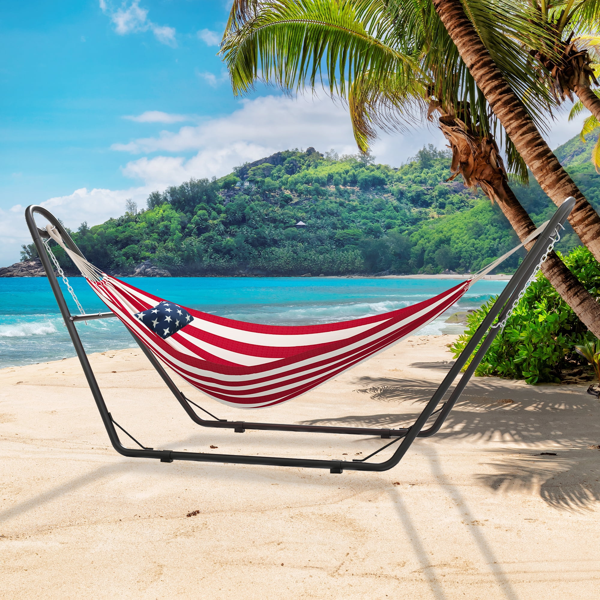 Dextrus Portable Hammock with Stand, Heavy Duty and Waterproof, 12FT ...