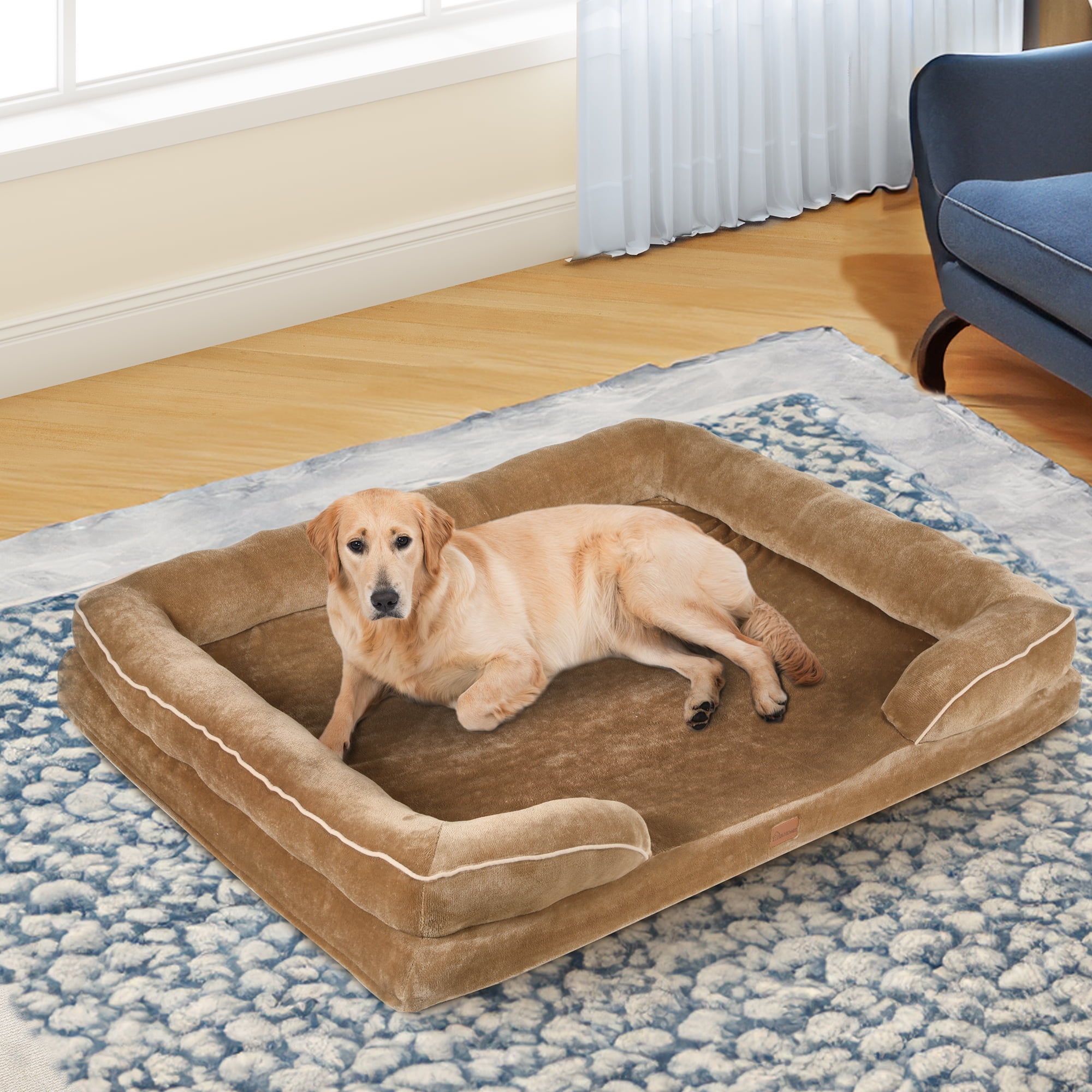 Dextrus Premium Giant Dog Beds, Orthopedic Memory Foam Pet Bed for