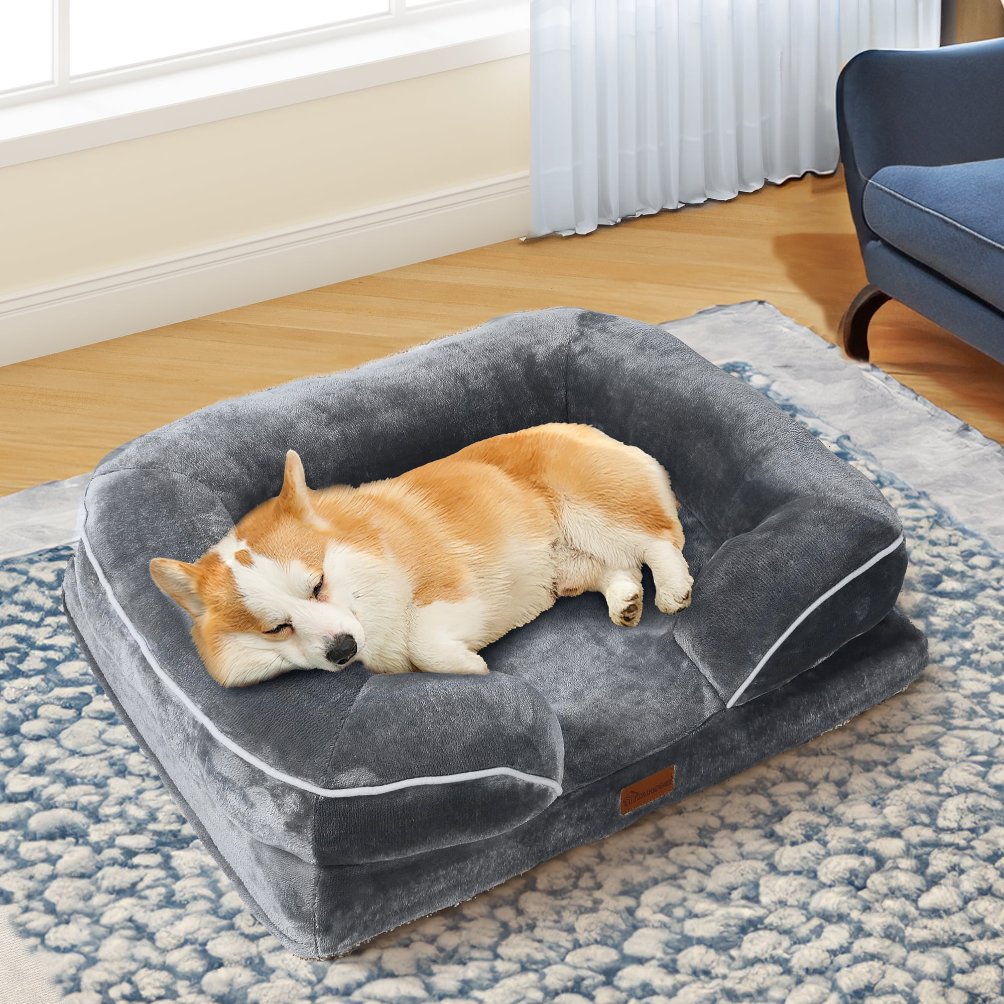 Orthopedic dog beds large discount