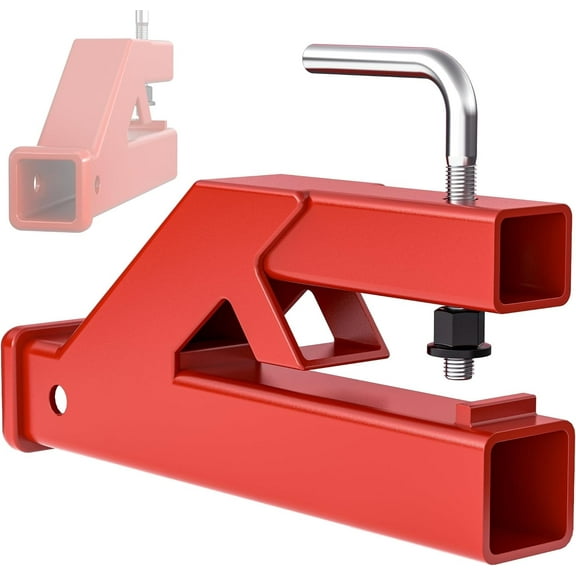 Dextrus Receiver Hitch 2" Clamp on Trailer Tractor Bucket Mount Adapter fit for Deere Bobcat