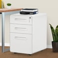 thumbnail image 1 of Dextrus Rolling File Cabinet Heavy Duty Mobile Storage Filing Cabinet 3 Drawers For A4 Paper, 1 of 5