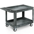 thumbnail image 1 of Dextrus Rolling Utility Cart with Lockable Wheels, High Density Polyethylene Gray, 1 of 7