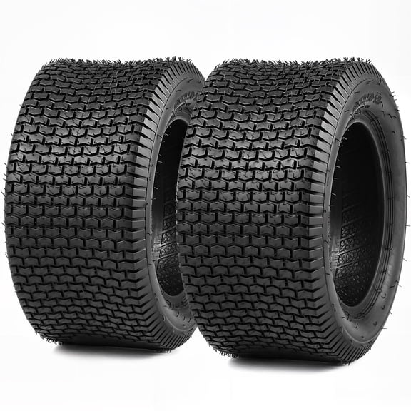 Dextrus Set of 2 22x9.50-12 Turf Lawn Mower Tires, Heavy Duty 4 Ply Tubeless Replacement Tires, 1340 LBS Max Load Capacity for Riding Lawn Tractors, Golf Carts & Garden Equipment