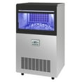 thumbnail image 1 of Dextrus Upgraded Commercial Ice Machine, 120LBS/24H Ice Maker with 33LBS Storage Bin, LCD Panel with Blue Light & Stainless Steel Scoop for Restaurant, Home, Bars, Coffee Shop(40PCS), 1 of 10
