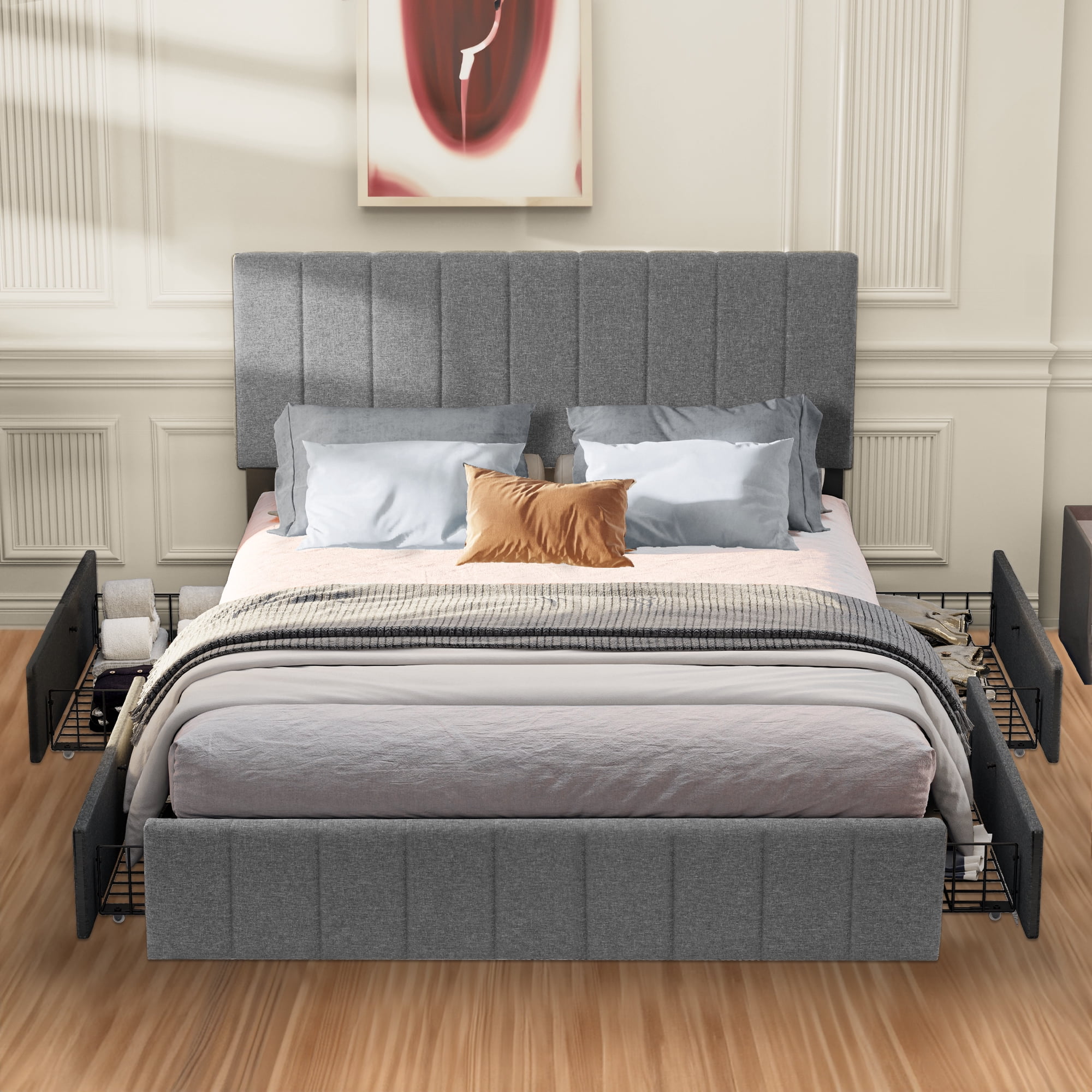 WhizMax Platform Bed Frame with Storage - Full Size WhizMax Platform Bed Frame with Storage - Full Size