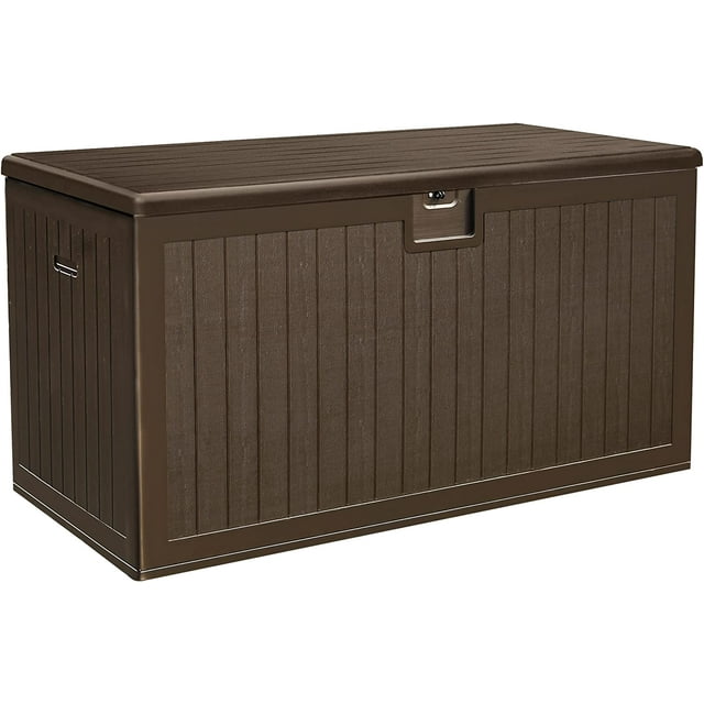 Dextrus XL 150 Gallon Large Deck Box, Outdoor Storage for Patio Furniture Cushions, Garden Tools