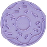 Dexypaws Enrichment Lick Mat Lilac Donut Delight - Grooved Silicone Dog Feeding Dish, Spread Food Or Treats Onto The Mat, Pet Soothing, Suction Back