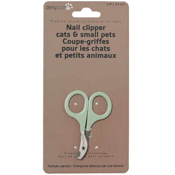 Dexypaws: Nail Clipper for Cats & Small Pets - Sage Green, Cat-Dog-Puppy Grooming Tool, Precision Trimming, Steel Blades, Animal Care & Maintenance