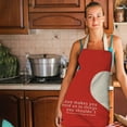 thumbnail image 1 of Deyared Chef Apron for Men and Women Professional for Cooking Cotton Kitchen Apron for Women Men Chef 1pc Parent Adult The Family Kitchen Lovely Print Linen Family Aprons on Clearance, 1 of 2