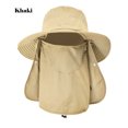 thumbnail image 1 of Deyared Men's And Women's Fishing Cap UV Protection Wide-brimmed Sun Hat with Face Shield And Neck Flap Outdoor Quick-Drying Sunscreen Hat Fishing Breathable Sun Hat Cover Face Hat on Clearance, 1 of 2