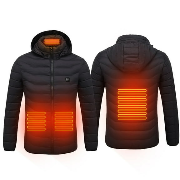 Deyared Men's Heated Sports Cotton Jacket Winter Sports Jacket Rechargeable Jacket Outdoor Warm Clothing Heated For Riding Skiing Fishing Charging Via Heated Coat on Clearance