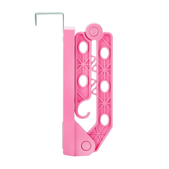 Deyared Reusable Shopping Bag Folding Pocket Shopping Bag 5 Hole Folding Hanger Wall-Mounted Drying Rack Plastic Multi-Function Hangers,Drying Rack,Suit Hangers,Travel Hangers on Clearance