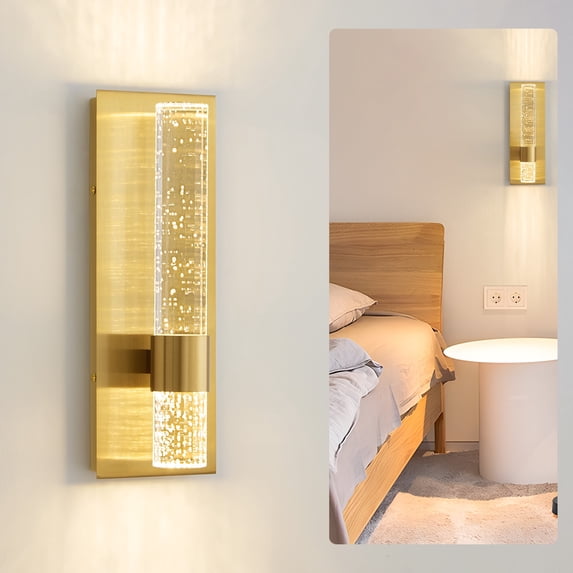 Deyidn 13.7" Steel Armed Sconce Dimmable Vanity Light with Full Backplane
