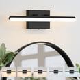 thumbnail image 1 of Deyidn 18-Inch Modern Black LED Vanity Light, Dimmable Wall Sconce with 5 Color Temperatures & 180° Adjustable Head, Waterproof for Bathroom Bedroom, 1 of 1