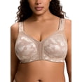 thumbnail image 1 of Deyllo Women Full Coverage Non Padded Bras Plus Size Minimizer Bra Wirefree Push Up Brown Bras Clothes-Size 44DD, 1 of 4