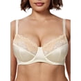 thumbnail image 1 of Deyllo Women Minimizers Bra Plus Size Full Coverage Lace Underwire Bras No Padding Soft Cups Ivory Bralette Bra Clothes Size 36DD, 1 of 3