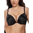 thumbnail image 1 of Deyllo Women Push Up Bra Seamless Lightly Padded Underwire Add 2 Cups Up Bras Lift Up Black Bras Clothes Size 36DDD, 1 of 4
