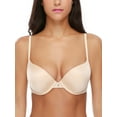thumbnail image 1 of Deyllo Women's Push Up Bra T shirt Bra Lightly Padded Plunge Underwire Support Bras, Nude 36B, 1 of 4