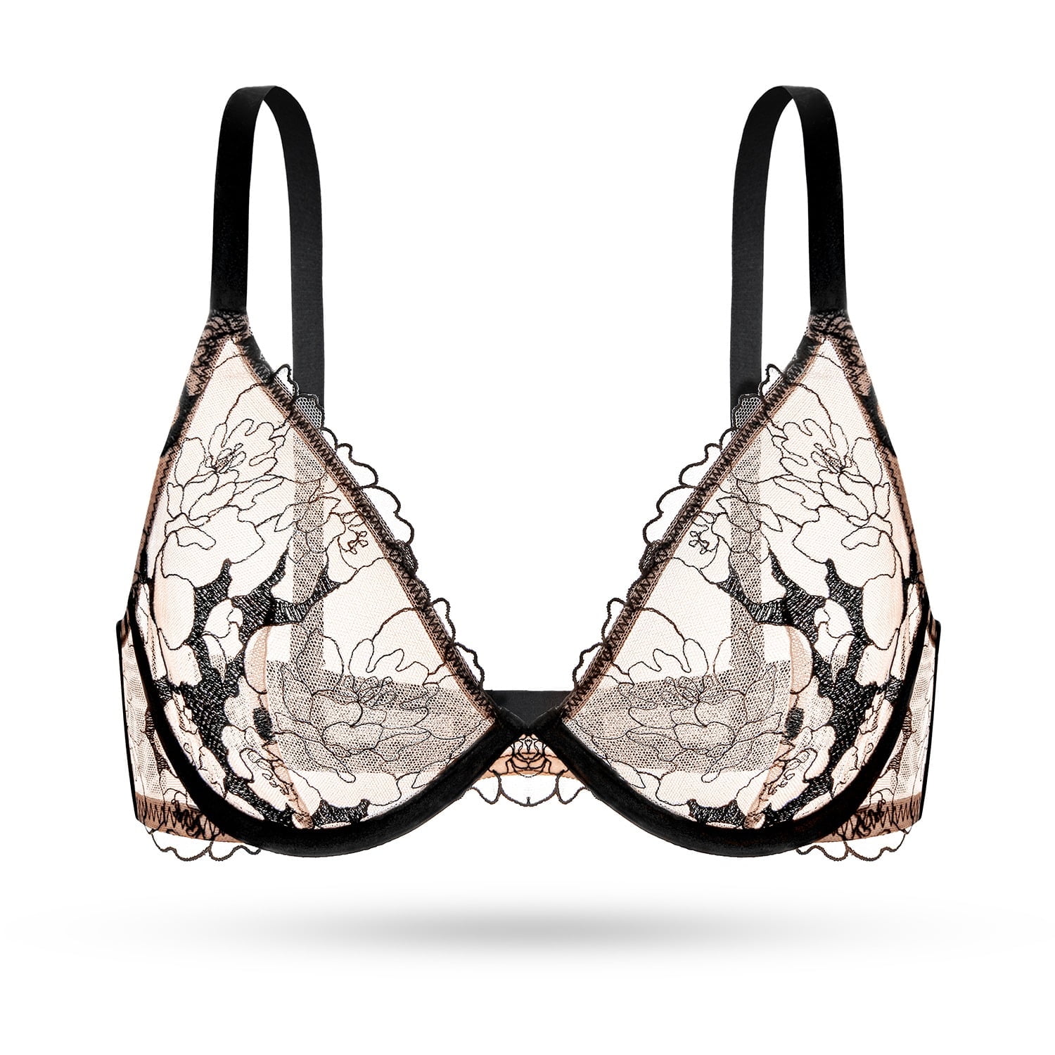 Plus Size Lingerie Dobreva Women's Sexy Lace Bra Push Up Plus Size