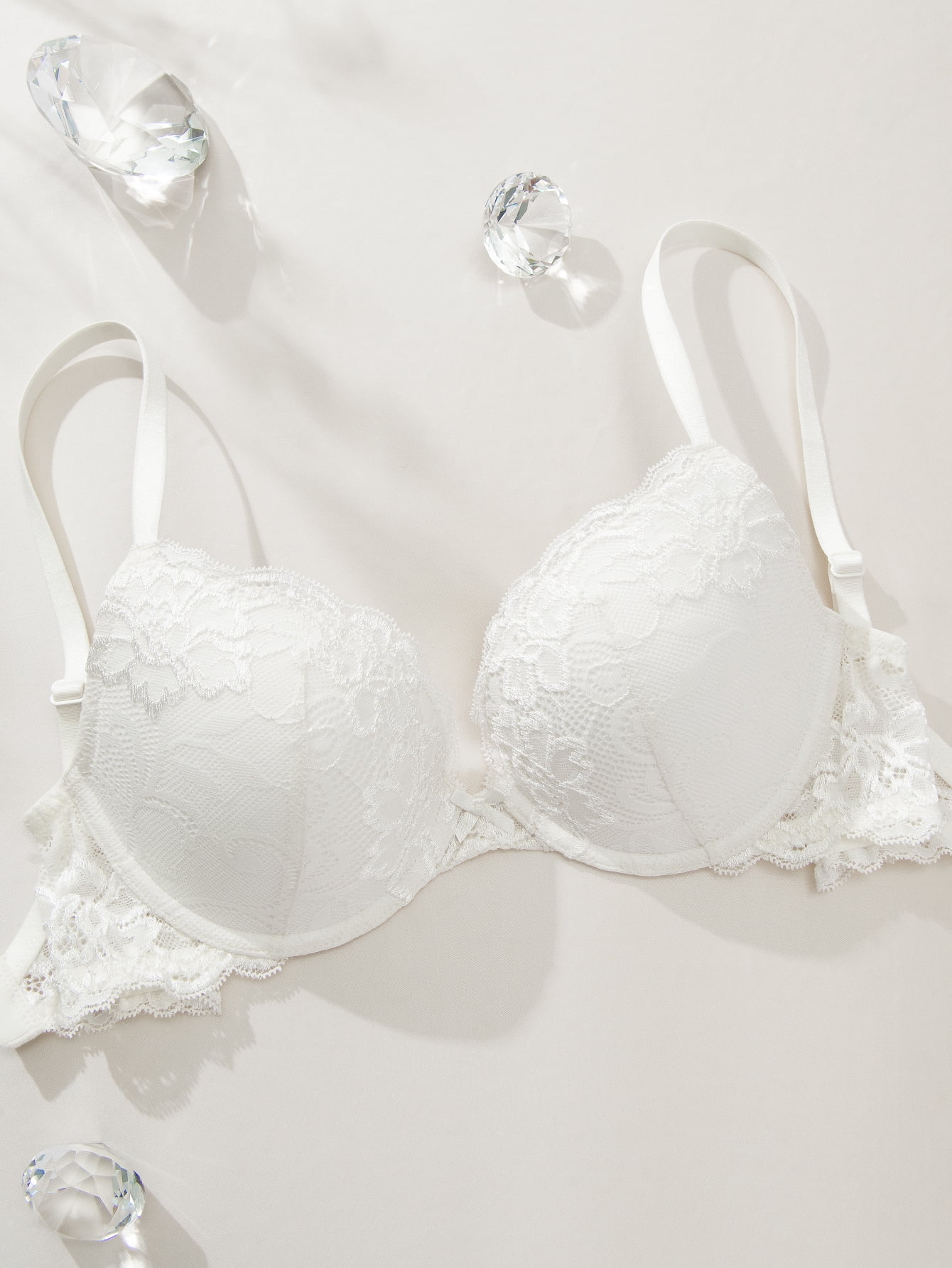 Deyllo Bra Push Up Plunge de Encaje para Mujer Panama Ubuy