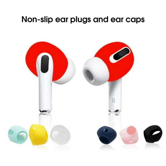 Deyuer 1 Pair Earphone Cover Anti-scratch Dust-proof Lightweight Silicone Ear Tips Cap Replacement for Airpods Pro