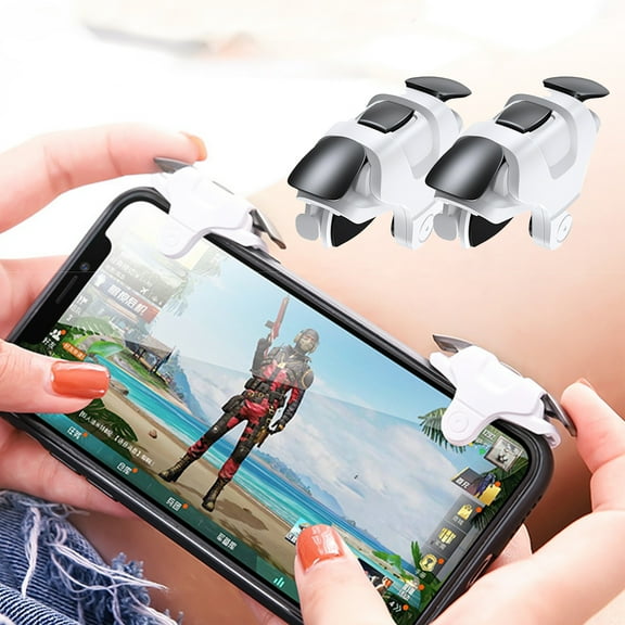 Deyuer 1 Pair Game Gamepad Quick Response Anti-skid Universal E-sports Auxiliary Phone Gaming Controller for iPhone