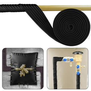 Pipe Insulation Foam Tube, Black Pipe Insulation, Foam Tubing, Self-Sealing  Tube Pipe Insulation, Insulation and Antifreeze, Prevent Water Pipes From  Freezing In Winter ( Color : Black , Size : Id 89m 