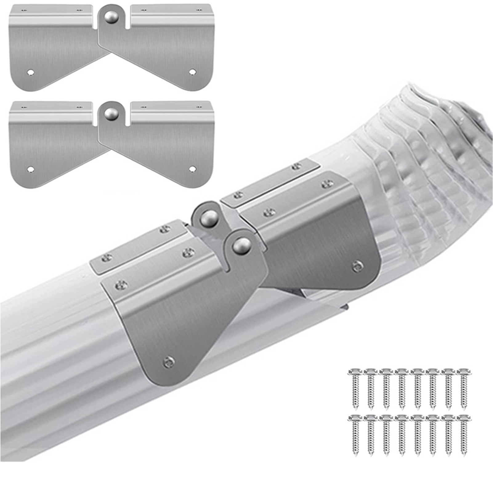 Deyuer 1 Set Gutter Extension Hinge Downspout Extension FlipUp Hinge