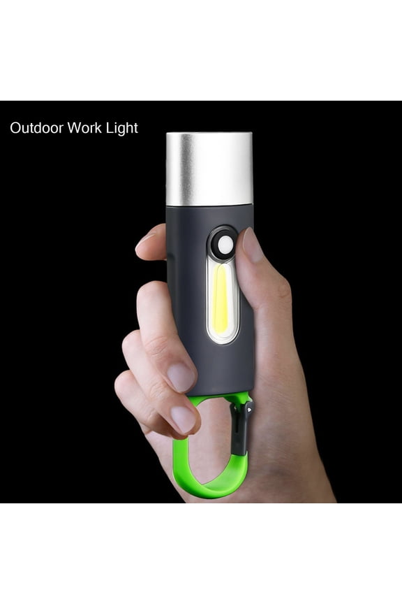 1 Set Keychain Flashlight 4-Gear High Brightness Tail Hook Waterproof Retractable Repair Work Handheld Flashlight Outdoor Equipment,Small