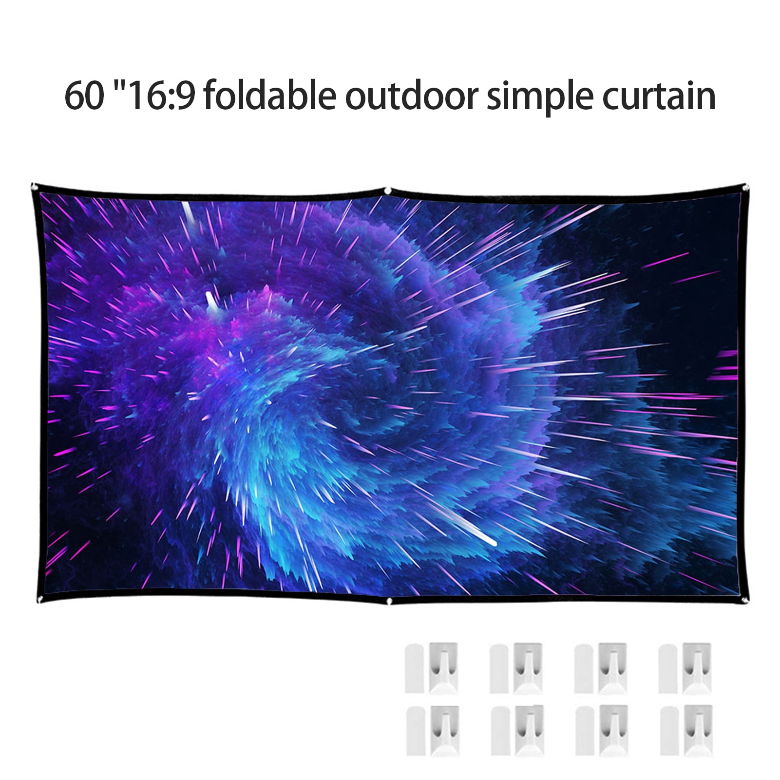 Deyuer 1 Set Projection Screen 160 Degrees Ultrawide View Front/Rear